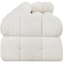  Manufacturer Color_Cream -- Ames 136" Cream Boucle Fabric Upholstered 4 pc Modular Sofa IMAGE 7