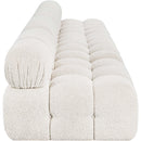 Meridian Ames Cream Boucle Fabric Modular Sofa IMAGE 7