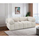  Manufacturer Color_Cream -- Ames 68" Cream Boucle Fabric Upholstered 2 pc Modular Loveseat IMAGE 2