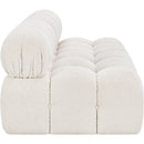  Manufacturer Color_Cream -- Ames 68" Cream Boucle Fabric Upholstered 2 pc Armless Modular Loveseat IMAGE 7