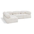  Manufacturer Color_Cream -- Ames 102" Cream Boucle Fabric Upholstered 4 pc Modular Sectional IMAGE 1