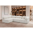  Manufacturer Color_Cream -- Ames 102" Cream Boucle Fabric Upholstered 4 pc Modular Sectional IMAGE 2