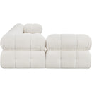  Manufacturer Color_Cream -- Ames 102" Cream Boucle Fabric Upholstered 4 pc Modular Sectional IMAGE 7