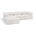  Manufacturer Color_Cream -- Ames 102" Cream Boucle Fabric Upholstered 4 pc Modular Sectional IMAGE 1