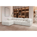  Manufacturer Color_Cream -- Ames 102" Cream Boucle Fabric Upholstered 4 pc Modular Sectional IMAGE 2