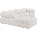  Manufacturer Color_Cream -- Ames 102" Cream Boucle Fabric Upholstered 4 pc Modular Sectional IMAGE 6