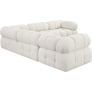  Manufacturer Color_Cream -- Ames 102" Cream Boucle Fabric Upholstered 5 pc Modular Sectional IMAGE 6