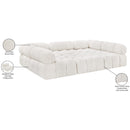  Manufacturer Color_Cream -- Ames 102" Cream Boucle Fabric Upholstered 6 pc Modular Sectional IMAGE 10