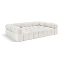  Manufacturer Color_Cream -- Ames 102" Cream Boucle Fabric Upholstered 6 pc Modular Sectional IMAGE 1