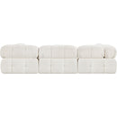  Manufacturer Color_Cream -- Ames 102" Cream Boucle Fabric Upholstered 6 pc Modular Sectional IMAGE 3
