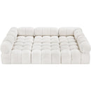  Manufacturer Color_Cream -- Ames 102" Cream Boucle Fabric Upholstered 6 pc Modular Sectional IMAGE 5
