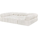  Manufacturer Color_Cream -- Ames 102" Cream Boucle Fabric Upholstered 6 pc Modular Sectional IMAGE 6