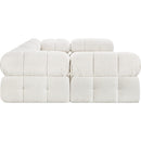  Manufacturer Color_Cream -- Ames 102" Cream Boucle Fabric Upholstered 6 pc Modular Sectional IMAGE 7