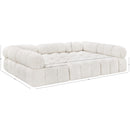  Manufacturer Color_Cream -- Ames 102" Cream Boucle Fabric Upholstered 6 pc Modular Sectional IMAGE 9