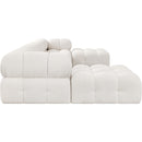  Manufacturer Color_Cream -- Ames 136" Cream Boucle Fabric Upholstered 6 pc Modular Sectional IMAGE 7