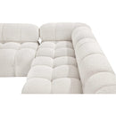  Manufacturer Color_Cream -- Ames 170" Cream Boucle Fabric Upholstered 6 pc Modular Sectional IMAGE 11