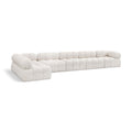  Manufacturer Color_Cream -- Ames 170" Cream Boucle Fabric Upholstered 6 pc Modular Sectional IMAGE 1