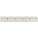  Manufacturer Color_Cream -- Ames 170" Cream Boucle Fabric Upholstered 6 pc Modular Sectional IMAGE 3