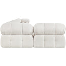  Manufacturer Color_Cream -- Ames 170" Cream Boucle Fabric Upholstered 6 pc Modular Sectional IMAGE 7
