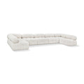  Manufacturer Color_Cream -- Ames 170" Cream Boucle Fabric Upholstered 7 pc Modular Sectional IMAGE 1