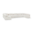  Manufacturer Color_Cream -- Ames 170" Cream Boucle Fabric Upholstered 7 pc Modular Sectional IMAGE 1