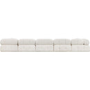  Manufacturer Color_Cream -- Ames 170" Cream Boucle Fabric Upholstered 7 pc Modular Sectional IMAGE 3
