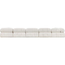  Manufacturer Color_Cream -- Ames 170" Cream Boucle Fabric Upholstered 7 pc Modular Sectional IMAGE 3