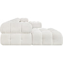  Manufacturer Color_Cream -- Ames 170" Cream Boucle Fabric Upholstered 7 pc Modular Sectional IMAGE 7