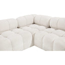  Manufacturer Color_Cream -- Ames 204" Cream Boucle Fabric Upholstered 7 pc Modular Sectional IMAGE 12