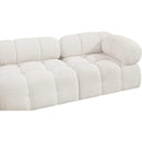 Meridian Ames Cream Boucle Fabric Modular Sectional IMAGE 10