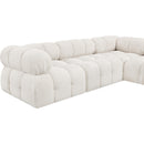  Manufacturer Color_Cream -- Ames 136" Cream Boucle Fabric Upholstered 8 pc Modular Sectional IMAGE 12