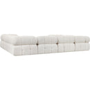  Manufacturer Color_Cream -- Ames 136" Cream Boucle Fabric Upholstered 8 pc Modular Sectional IMAGE 6