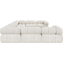  Manufacturer Color_Cream -- Ames 136" Cream Boucle Fabric Upholstered 8 pc Modular Sectional IMAGE 7