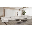  Manufacturer Color_Cream -- Ames 204" Cream Boucle Fabric Upholstered 9 pc Modular Sectional IMAGE 2