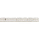  Manufacturer Color_Cream -- Ames 204" Cream Boucle Fabric Upholstered 9 pc Modular Sectional IMAGE 3