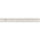 Meridian Ames Cream Boucle Fabric Modular Sectional IMAGE 3