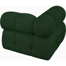  Manufacturer Color_Green -- Ames Green Boucle Fabric Upholstered Modular Corner Chair IMAGE 6