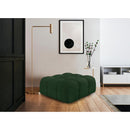  Manufacturer Color_Green -- Ames Green Boucle Fabric Upholstered Modular Ottoman IMAGE 2