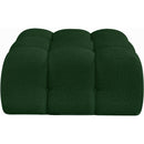  Manufacturer Color_Green -- Ames Green Boucle Fabric Upholstered Modular Ottoman IMAGE 3