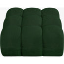  Manufacturer Color_Green -- Ames Green Boucle Fabric Upholstered Modular Ottoman IMAGE 4