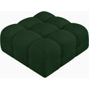  Manufacturer Color_Green -- Ames Green Boucle Fabric Upholstered Modular Ottoman IMAGE 5