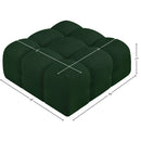  Manufacturer Color_Green -- Ames Green Boucle Fabric Upholstered Modular Ottoman IMAGE 7