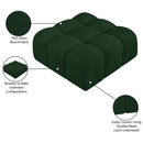  Manufacturer Color_Green -- Ames Green Boucle Fabric Upholstered Modular Ottoman IMAGE 8