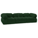  Manufacturer Color_Green -- Ames 102" Green Boucle Fabric Upholstered 3 pc Modular Sofa IMAGE 11