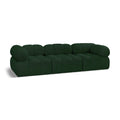  Manufacturer Color_Green -- Ames 102" Green Boucle Fabric Upholstered 3 pc Modular Sofa IMAGE 1