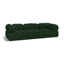  Manufacturer Color_Green -- Ames 102" Green Boucle Fabric Upholstered 3 pc Modular Sofa IMAGE 1