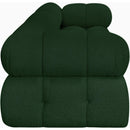  Manufacturer Color_Green -- Ames 102" Green Boucle Fabric Upholstered 3 pc Modular Sofa IMAGE 7