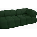  Manufacturer Color_Green -- Ames 102" Green Boucle Fabric Upholstered 3 pc Modular Sofa IMAGE 8