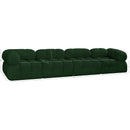  Manufacturer Color_Green -- Ames 136" Green Boucle Fabric Upholstered 4 pc Modular Sofa IMAGE 11