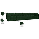  Manufacturer Color_Green -- Ames 136" Green Boucle Fabric Upholstered 4 pc Modular Sofa IMAGE 12